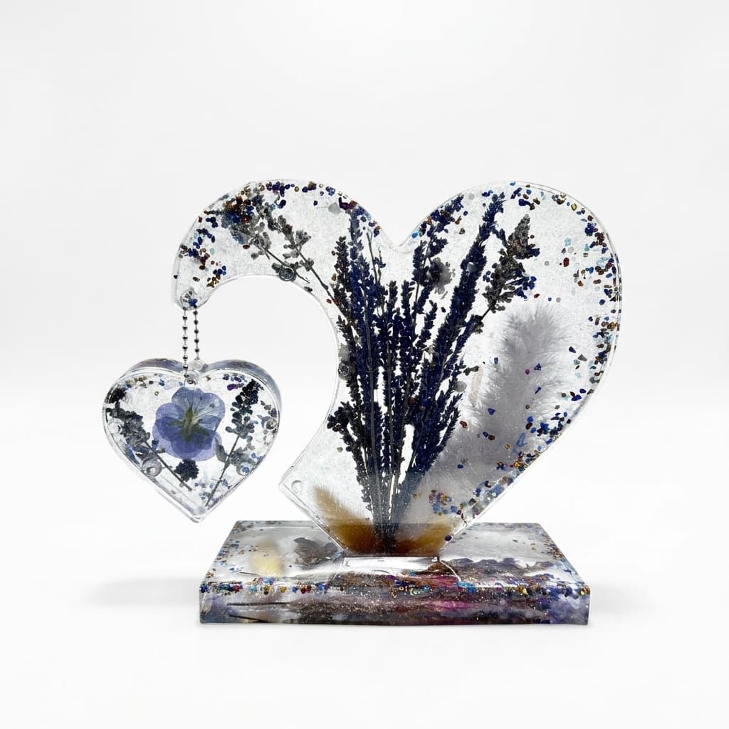 Eternal Bloom Heart Sculpture