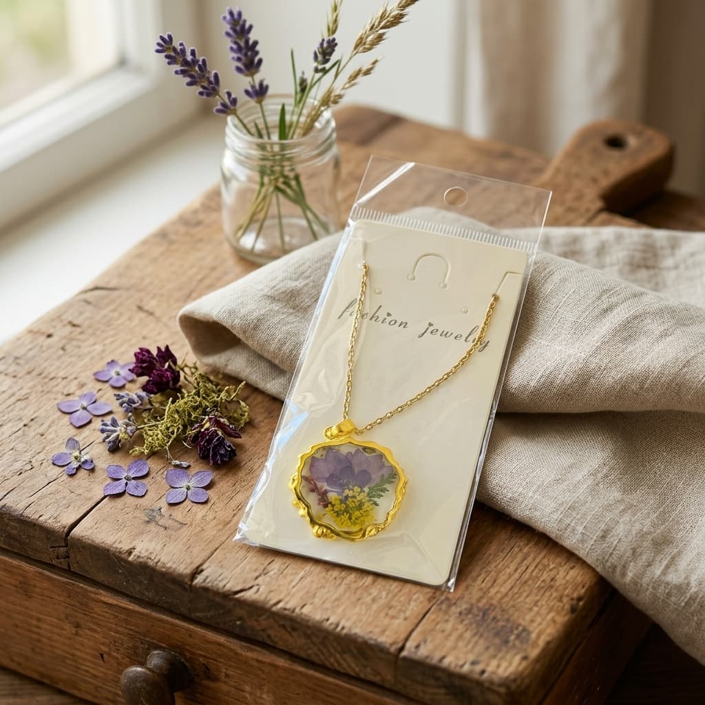 Golden Bloom Botanical Necklace